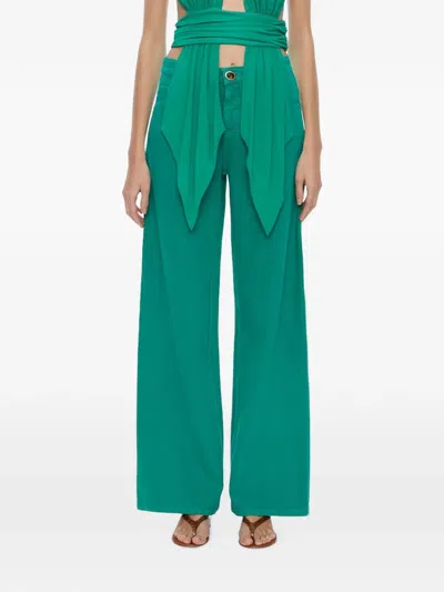 Christopher Esber Quartz Relaxed-fit Jeans In Green