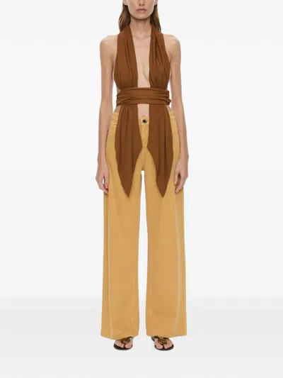 Christopher Esber Quartz Relaxed-fit Jeans In Yellow