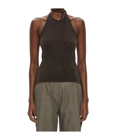 Christopher Esber Rae Cashmere Top In Transparent