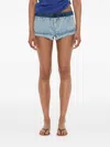 Christopher Esber Reconstruct Denim Shorts In Brown