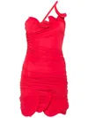Christopher Esber Venus Looped Cami Mini Dress In Red