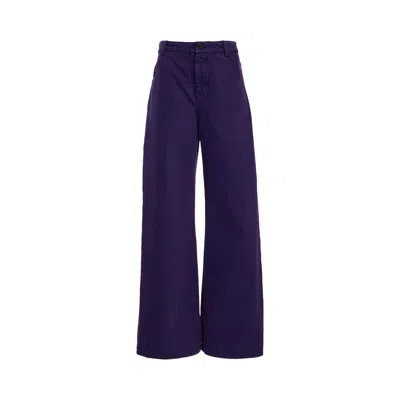 Pre-owned Christopher Esber Relaxed Denim Jean 'viola' | Purple | Women's Size 6