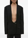 Christopher Esber Retract Shawl Blazer In Black