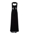 Christopher Esber Reverse Draped Silk Gown In Black