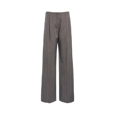 Pre-owned Christopher Esber Reyer Tailored Redux Trouser 'graphite Stripe' | Grey | Women's Size 10 In Gray
