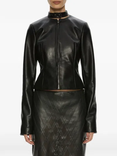 Christopher Esber Richie Leather Jacket In Multi