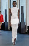 Christopher Esber Ring Knit Maxi Dress In White