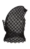Christopher Esber Ring Knit One-shoulder Top In Black
