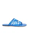 Christopher Esber Ringer Mesh Flip Flops In Blue