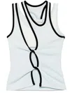 Christopher Esber Ringer Tank Top In Blue