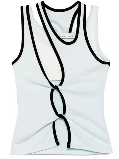 Christopher Esber Ringer Tank Top In Blue
