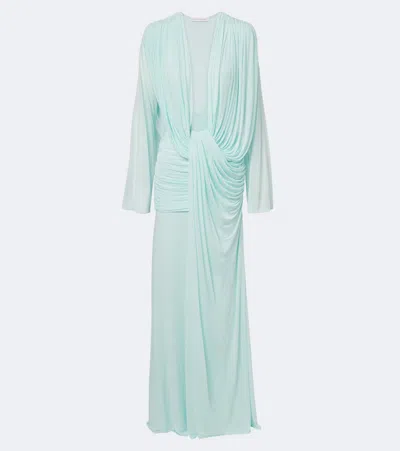 Christopher Esber Ripple Draped Gown In White