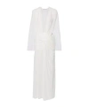 Christopher Esber Ripple Draped Jersey Gown In White