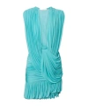 Christopher Esber Ripple Draped Jersey Minidress In Blue