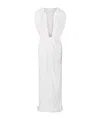 Christopher Esber Ripple Draped Maxi Dress In White