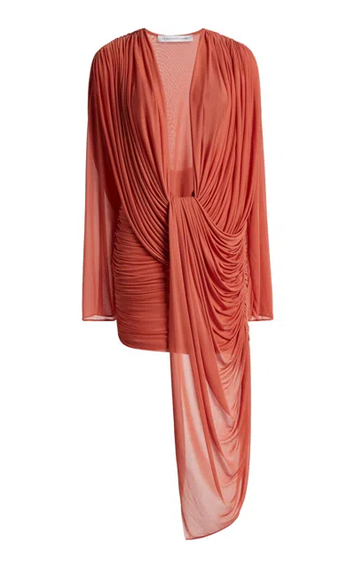 Christopher Esber Ripple Draped Mini Dress In Pink