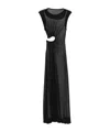 Christopher Esber Embellished Cutout Layered Stretch-jersey Maxi Dress In Black