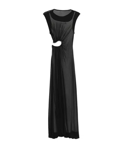 Christopher Esber Round Neck Hollow Dress In Black