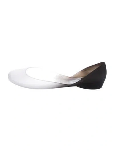 Pre-owned Christopher Esber Rubber D'orsay Flats In Multi