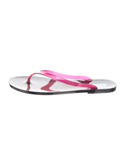 Pre-owned Christopher Esber Rubber Flip Flops In Black