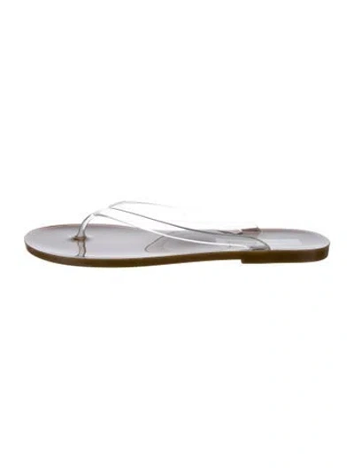 Pre-owned Christopher Esber Rubber Flip Flops In Neutrals