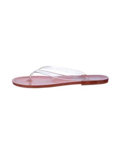 Pre-owned Christopher Esber Rubber Flip Flops In Pink