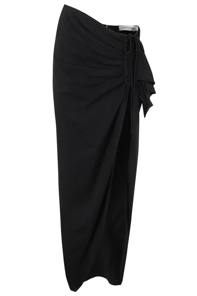 Christopher Esber Ruched Cadence Split In Black