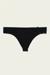 Christopher Esber Ruched Crescent Side Brief In Black In Black