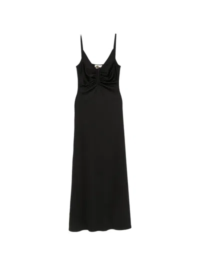 Christopher Esber Ruched Cut-out Maxi Dress In Animal Print