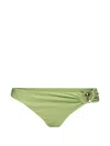 Christopher Esber Orbit Side Ruched High Briefs In Green