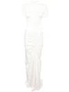 Christopher Esber Ruched Gown In White