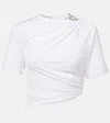 Christopher Esber Ruched Jersey Top In White