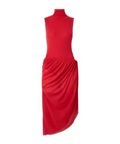 Christopher Esber Ruched Mini Dress In Red