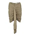 Christopher Esber Ruched Mini Skirt In Black