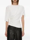 Christopher Esber Ruched Open-back Top In White