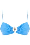 Christopher Esber Ruched Orbit Bikini Women In Bombora Blue (light Blue)