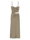 Christopher Esber Ruched Orbit Midi Dress