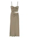 Christopher Esber Ruched Orbit Midi Dress