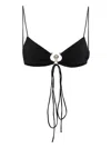 Christopher Esber Ruched Orbit Triangle Bikini Top