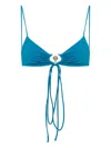 Christopher Esber Ruched Orbit Triangle Bikini Top