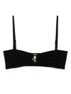 Christopher Esber Ruched Prong Bandeau In Black