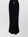 Christopher Esber Ruched High Waist Ankle Length Skirt With Buckle Detail