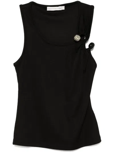 Christopher Esber S-buckle Scoop Tank Top In Black