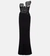 Christopher Esber Lace-bustier Strapless Salacia Gown In Black
