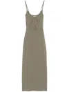 Christopher Esber Salacia Wire Column Dress In Green