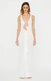 Christopher Esber Salacia Jersey Drape Dress In White