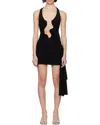 Christopher Esber Salacia Ruched Mini Dress In Black