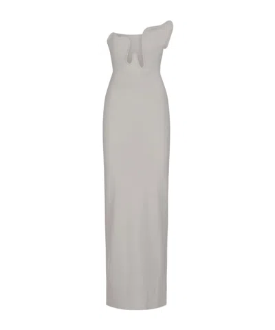 Christopher Esber Salacia Strapless Dress In White