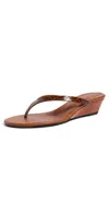 Christopher Esber Scala Embossed Wedges Cognac In Brown