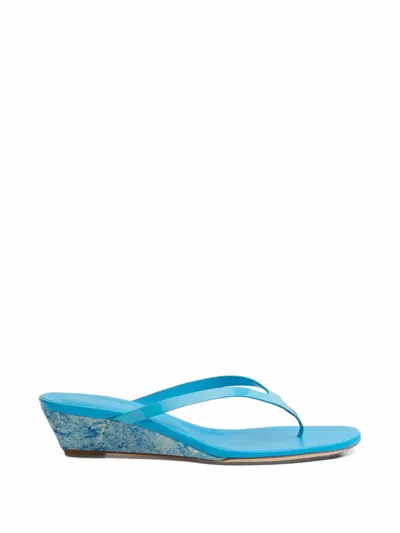 Christopher Esber Scala Wedge Sandals In Blue
